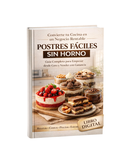 Conviértete en EXPERTA en POSTRES SIN HORNO + 🎁